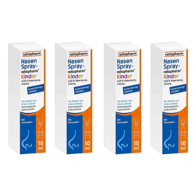 NasenSpray ratiopharm® Kinder 4x10 ml von ratiopharm GmbH PZN 08104708