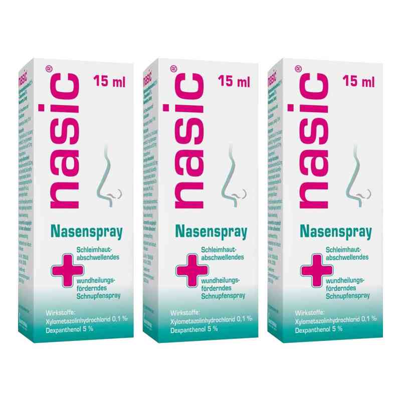 Nasic Nasenspray 3x15 ml von MCM KLOSTERFRAU Vertr. GmbH PZN 08104709