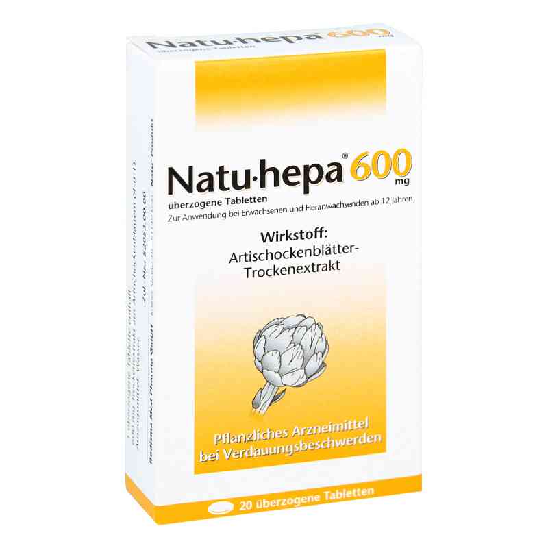 Natu-hepa 600mg 20 stk von Rodisma-Med Pharma GmbH PZN 04774431