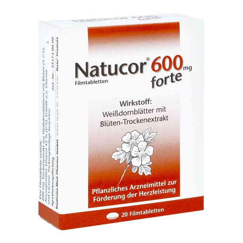 Natucor 600mg forte 20 stk von Rodisma-Med Pharma GmbH PZN 06474383