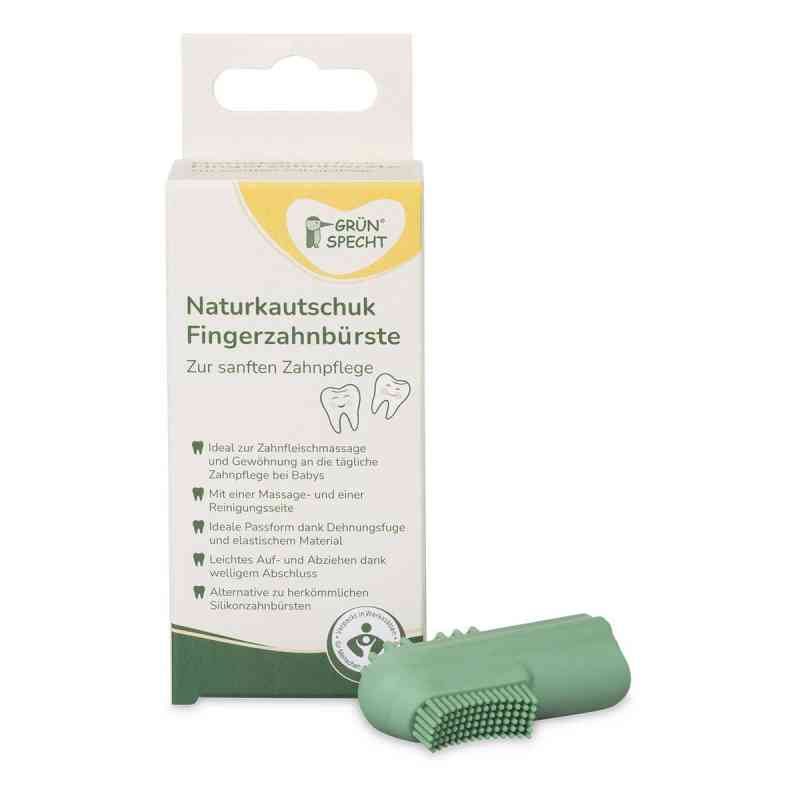 Naturkautschuk Fingerzahnbürste 1 stk von GRÜNSPECHT Naturprodukte GmbH PZN 08108614