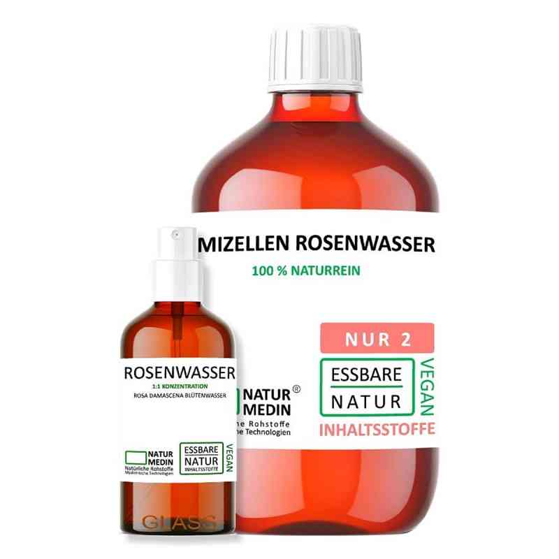 Naturmedin Mizellenwasser mit Rosenwasser + 100 ml Rw 600 ml von Falkengold GmbH PZN 08107079