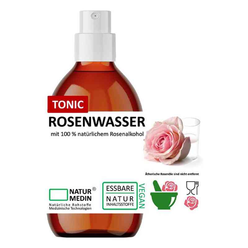 Naturmedin Rosenwasser Tonic Spray PET 250 ml von Falkengold GmbH PZN 20341826