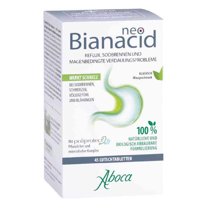 NeoBianacid Lutschtabletten Minzgeschmack bei Sodbrennen 45 stk von ABOCA S.P.A. SOCIETA' AGRICOLA PZN 11173206