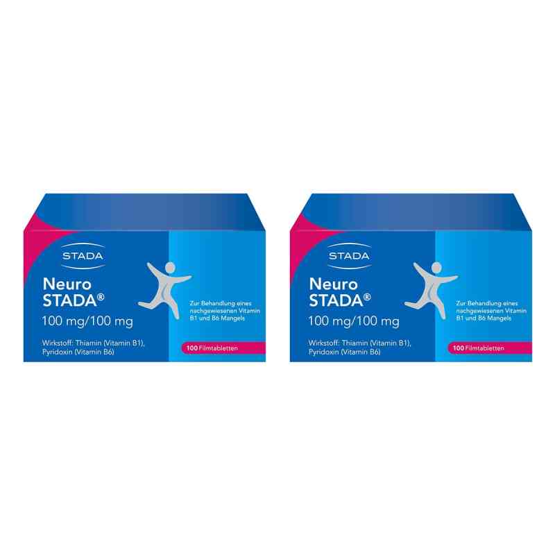 Neuro STADA Vitamin B1/ Vitamin B6 100mg/100mg Filmtabletten 2x100 stk von STADA Consumer Health Deutschland GmbH PZN 08103182