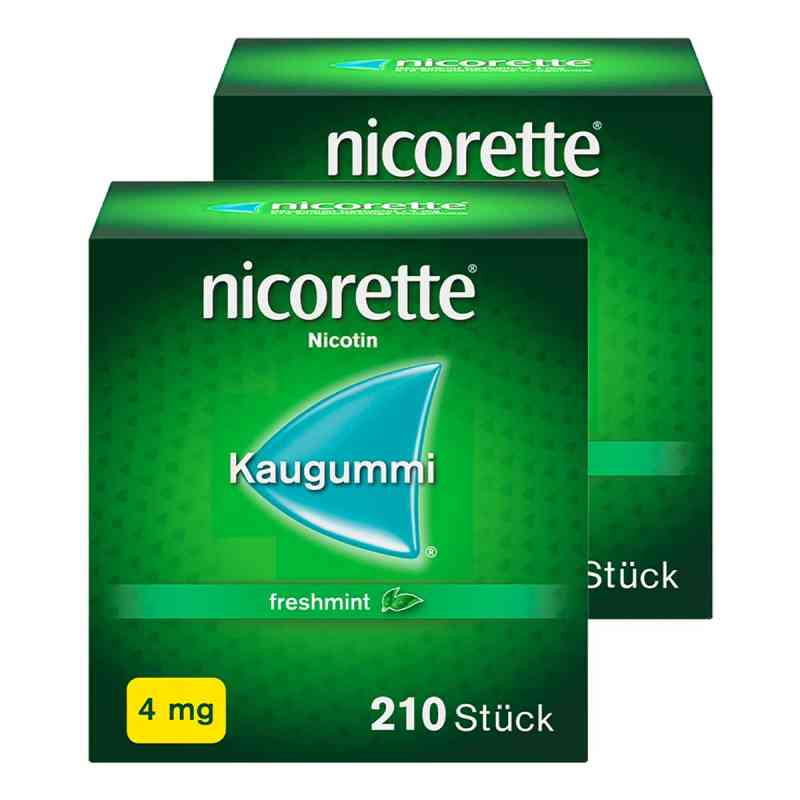 nicorette® Kaugummi 4 mg freshmint 2x210 stk von Kenvue Germany GmbH (OTC) PZN 08102009