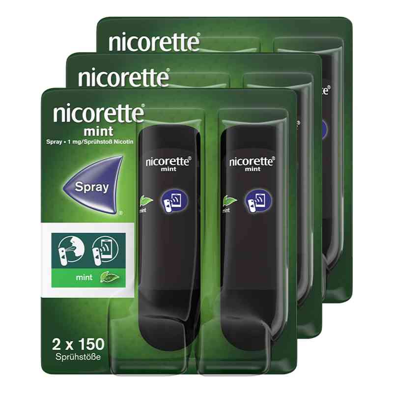 nicorette® mint Nikotinspray 3x2 stk von Kenvue Germany GmbH (OTC) PZN 08101911