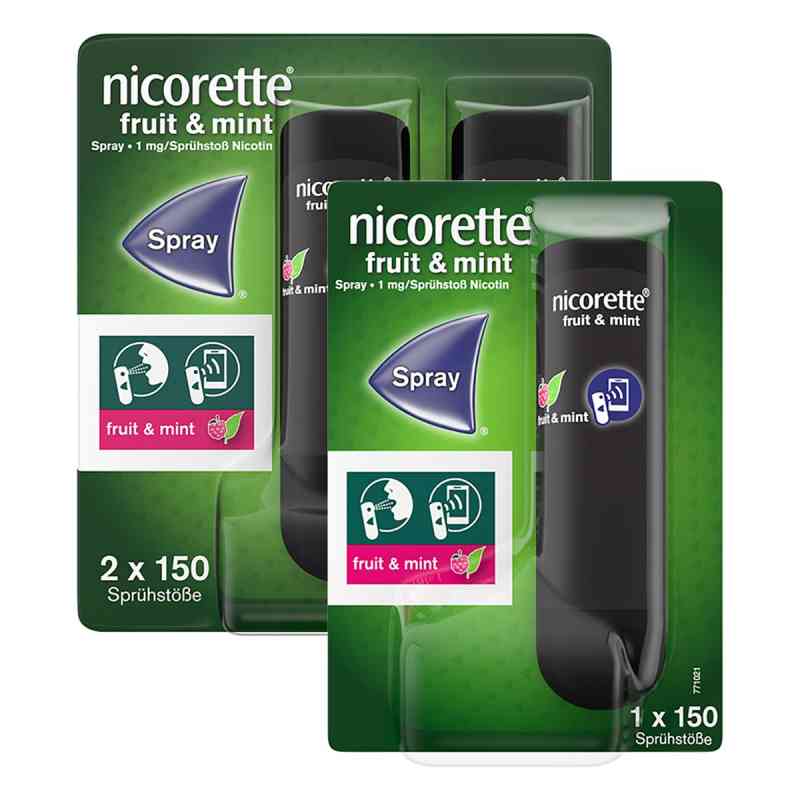 nicorette® Spray fruit & mint 2+1 stk von Kenvue Germany GmbH (OTC) PZN 08101912