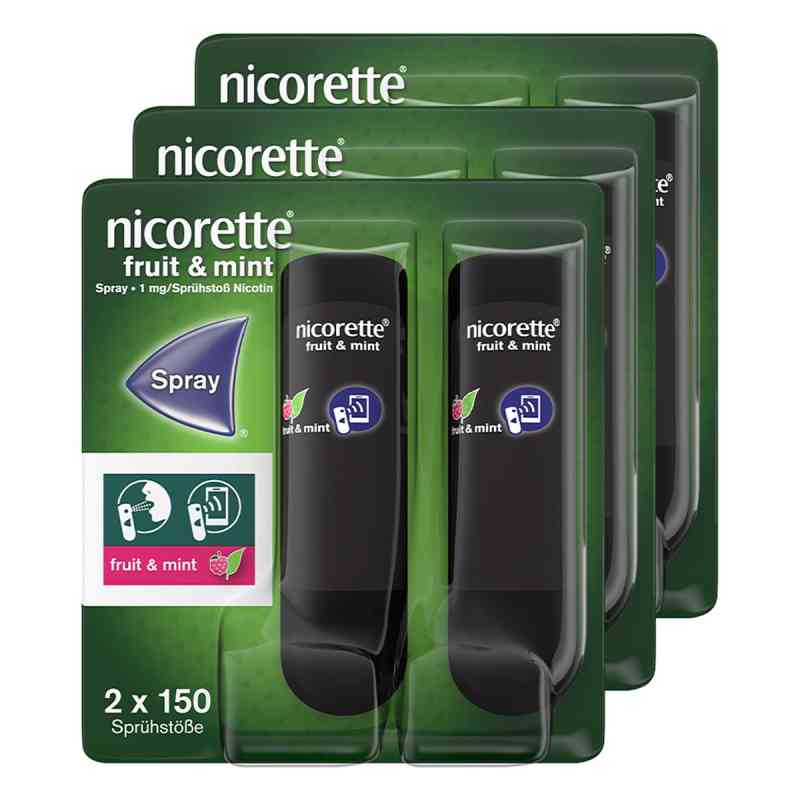 nicorette® Spray fruit & mint 3x2 stk von Kenvue Germany GmbH (OTC) PZN 08101914