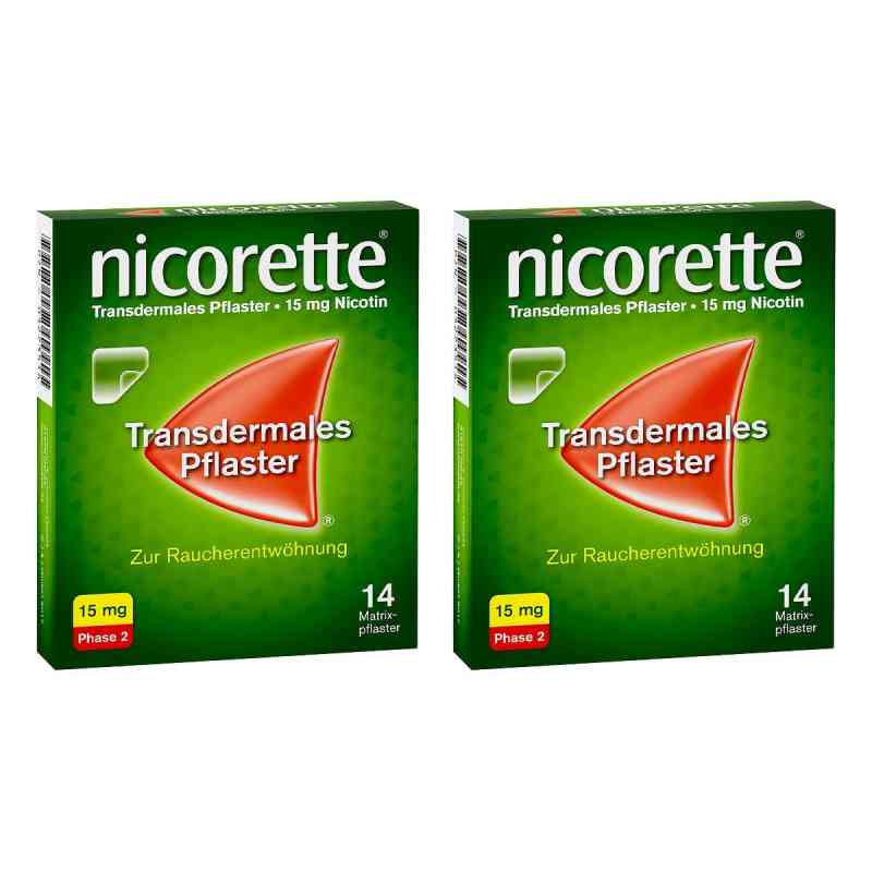 nicorette® TX Pflaster mit 15 mg Nikotin 2x14 stk von Kenvue Germany GmbH (OTC) PZN 08106079
