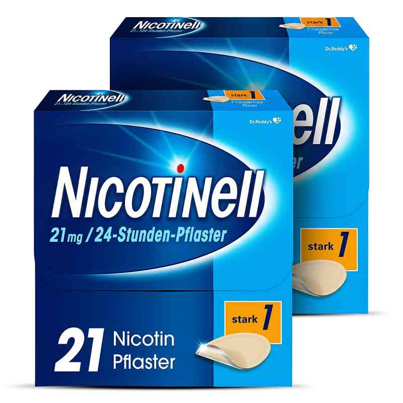 Nicotinell 21mg/24-Stunden-Nikotinpflaster, Stark (1) 2x21 stk von Cooper Consumer Health Deutschland GmbH PZN 08106775