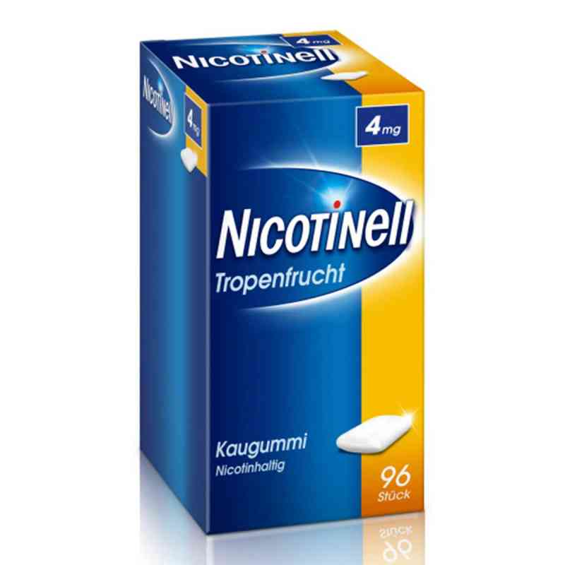 Nicotinell Kaugummi 4 mg Tropenfrucht 96 stk von GlaxoSmithKline Consumer Healthc PZN 09916717