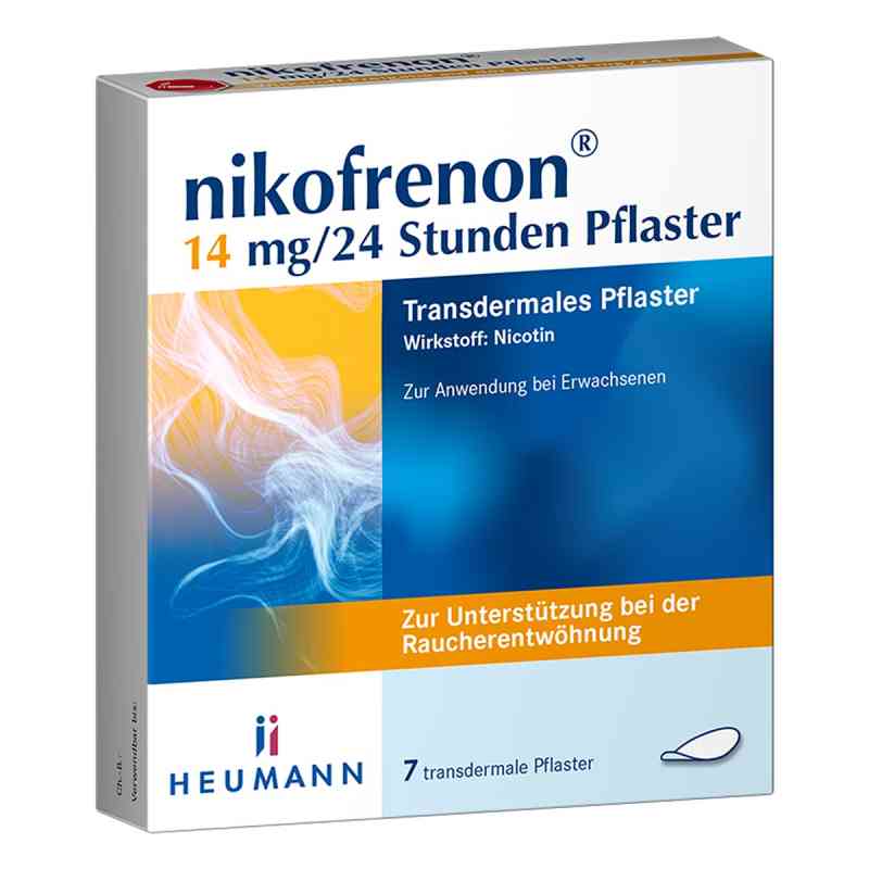 Nikofrenon 14 mg/24 Stunden Pflaster 7 stk von HEUMANN PHARMA GmbH & Co. Generica KG PZN 15993231