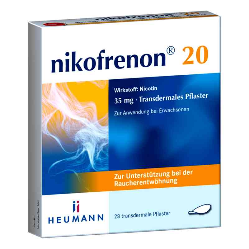 Nikofrenon 20 Heumann Transdermale Pflaster 28 stk von HEUMANN PHARMA GmbH & Co. Generi PZN 14448112