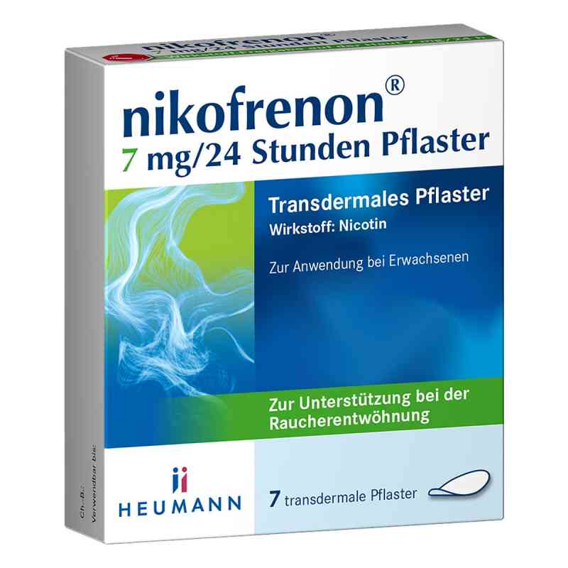 Nikofrenon 7 mg/24 Stunden Pflaster 7 stk von HEUMANN PHARMA GmbH & Co. Generica KG PZN 15993202