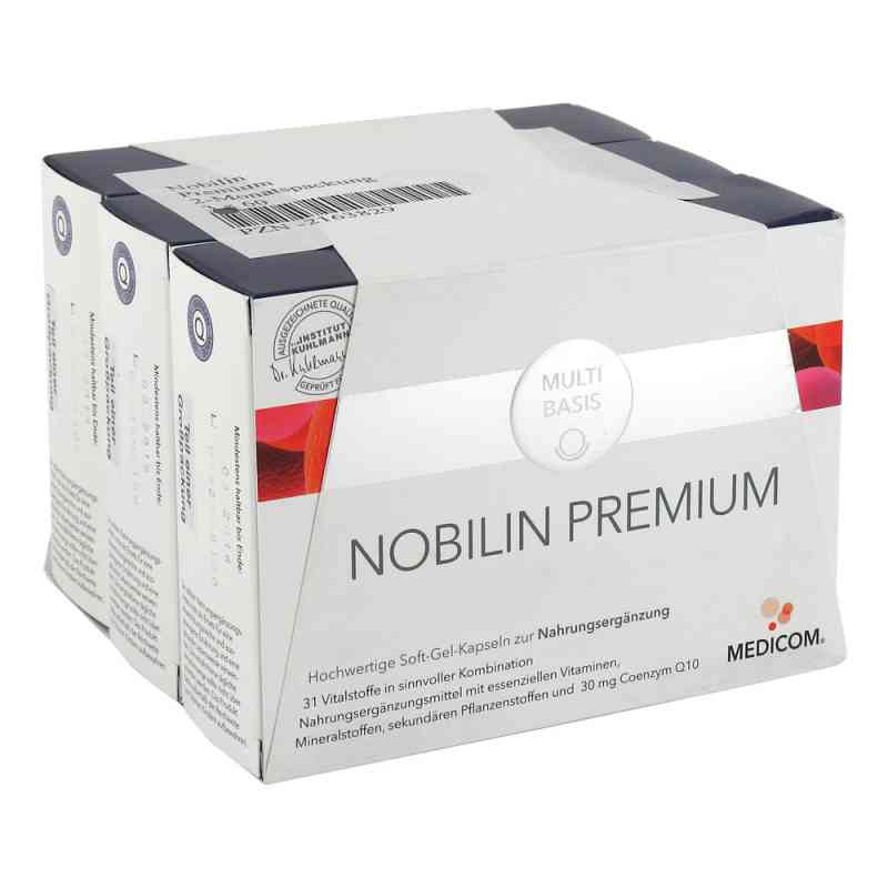 Nobilin Premium Kombipackung Soft-Gel-Kapseln 3X60 stk von MEDICOM Pharma GmbH PZN 02163829