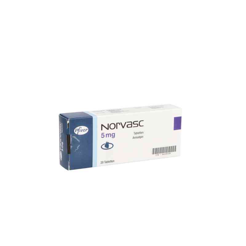 Norvasc 5 mg Tabletten 20 stk von EMRA-MED Arzneimittel GmbH PZN 04220709