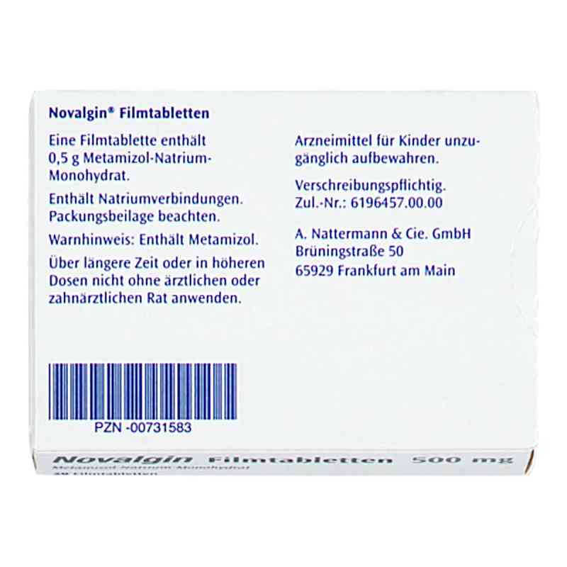 Novalgin 500mg 20 stk online kaufen