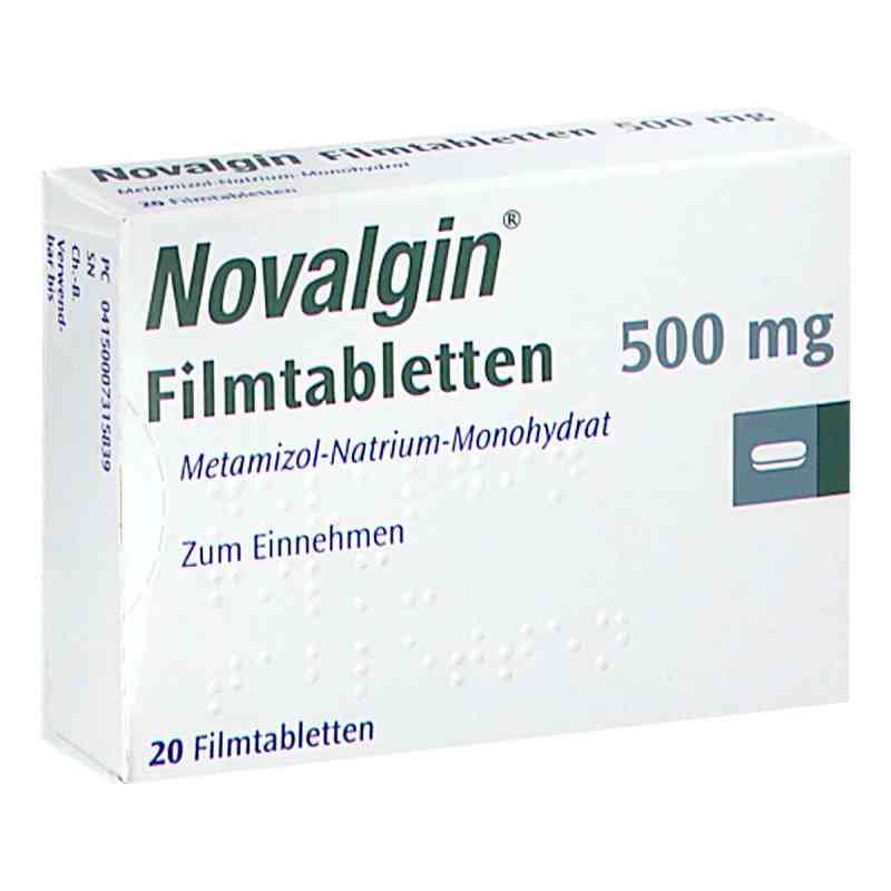 Novalgin 500mg 20 stk von A. Nattermann & Cie GmbH PZN 00731583