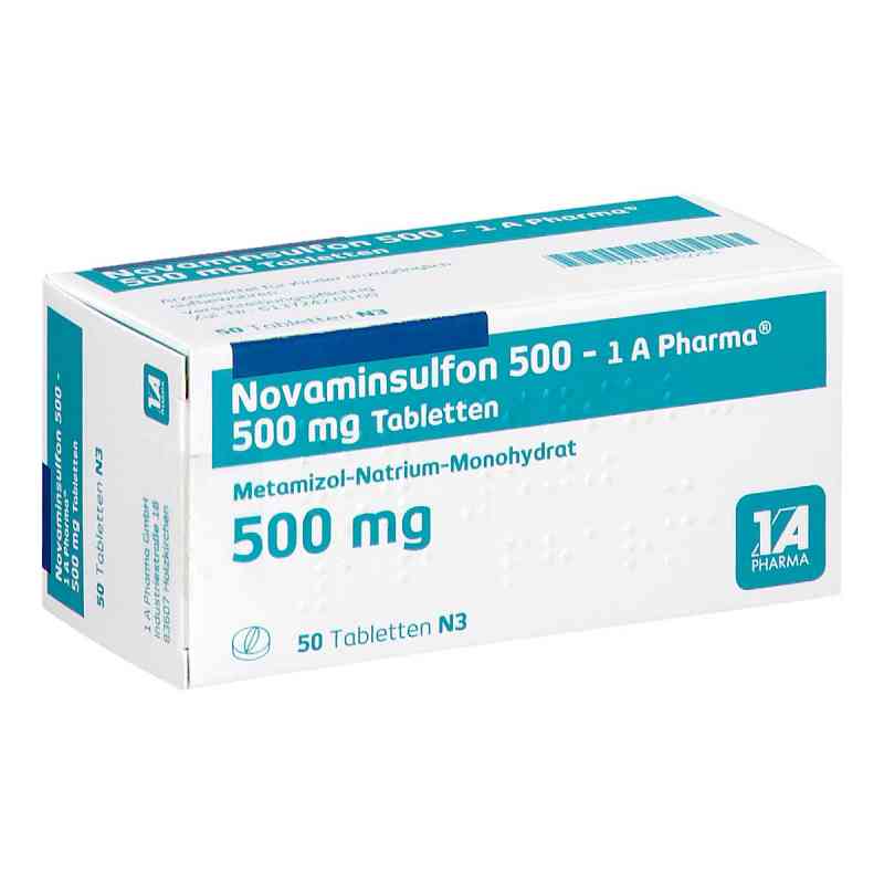 Novaminsulfon 500 1A Pharma®  50 stk von 1 A Pharma GmbH PZN 19352256