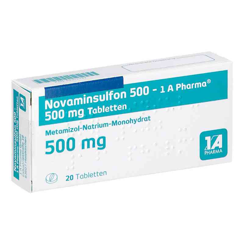 Novaminsulfon 500-1A Pharma Tabletten 20 stk von 1 A Pharma GmbH PZN 19352227
