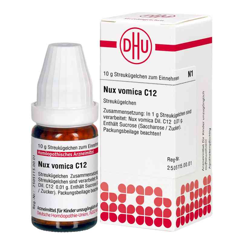 Nux Vomica C12 Globuli 10 g von DHU-Arzneimittel GmbH & Co. KG PZN 04229604