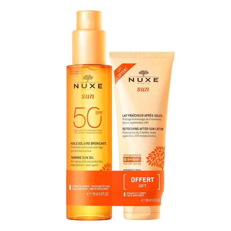 Nuxe Sun Set öl Lsf 50+after Sun 100ml 1 Pck von NUXE GmbH PZN 18330040