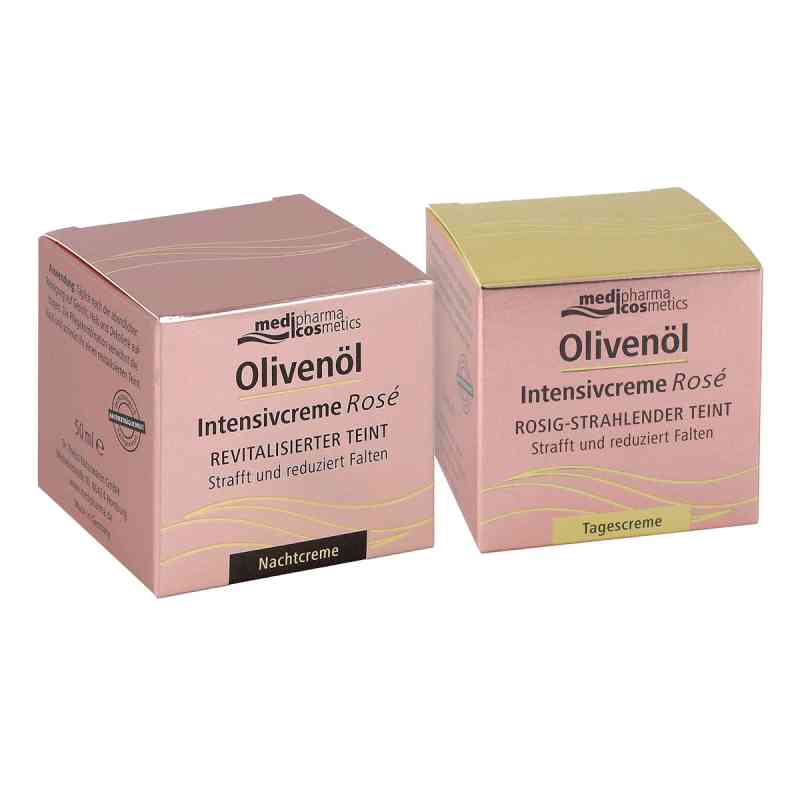 Olivenöl Intensivcreme Rose Tagescreme + Nachtcreme 2 stk von Dr. Theiss Naturwaren GmbH PZN 08101266