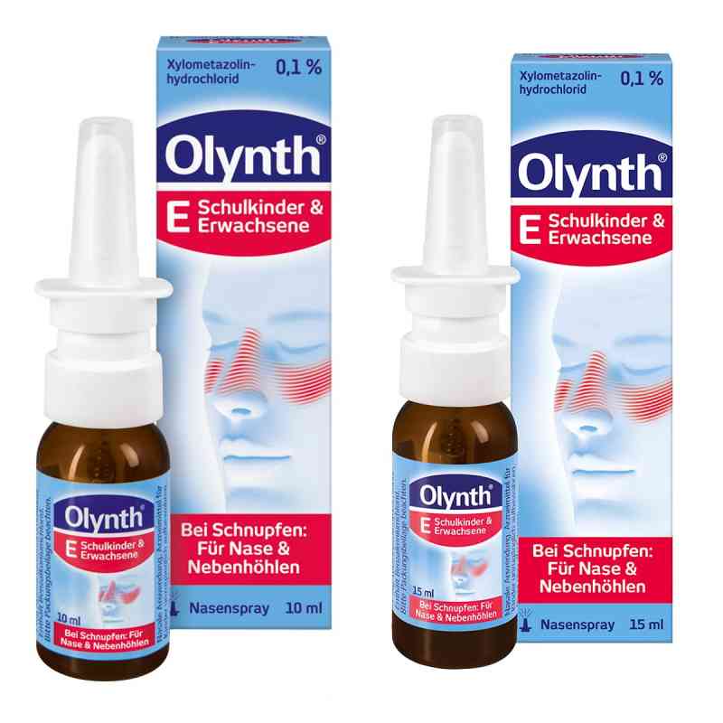Olynth E 0,1 % Nasenspray Schulkinder und Erwachsene 2x10 ml von Kenvue Germany GmbH (OTC) PZN 08107670
