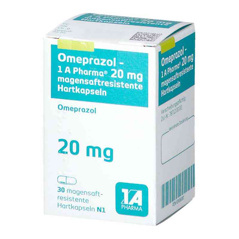 Omeprazol-1A Pharma 20mg 30 stk von 1 A Pharma GmbH PZN 10108081