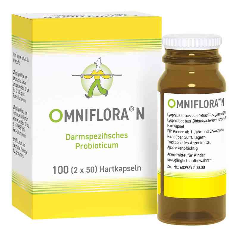 Omniflora N – Probiotika Kapseln für die Darmflora 100 stk von Heilpflanzenwohl GmbH PZN 04764622