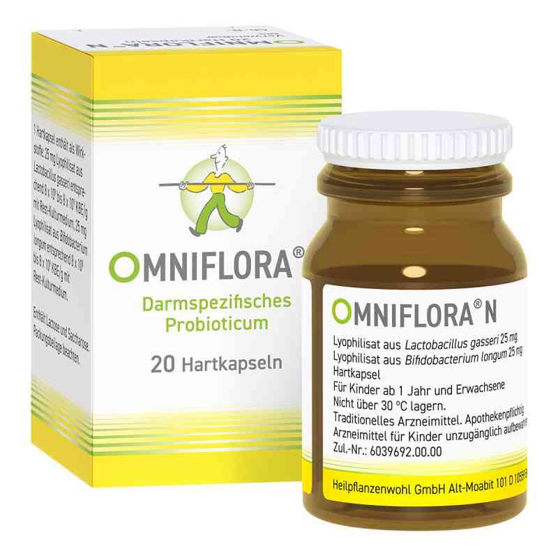 Omniflora N – Probiotika Kapseln für die Darmflora 20 stk von Heilpflanzenwohl GmbH PZN 04994871
