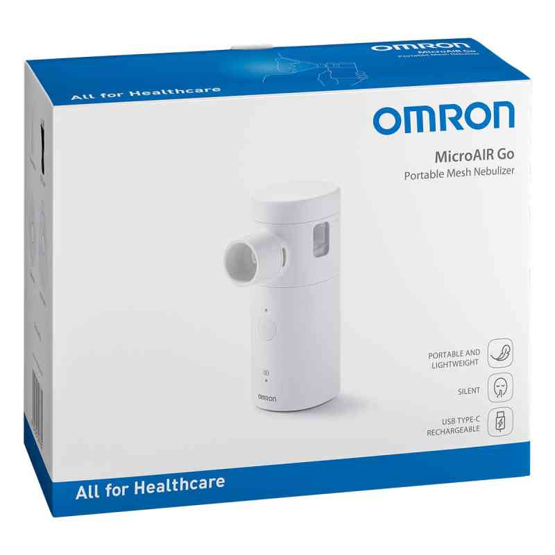 Omron Microair Go Ne-u300 Mesh Vernebler Tragbar 1 stk von HERMES Arzneimittel GmbH PZN 19745636