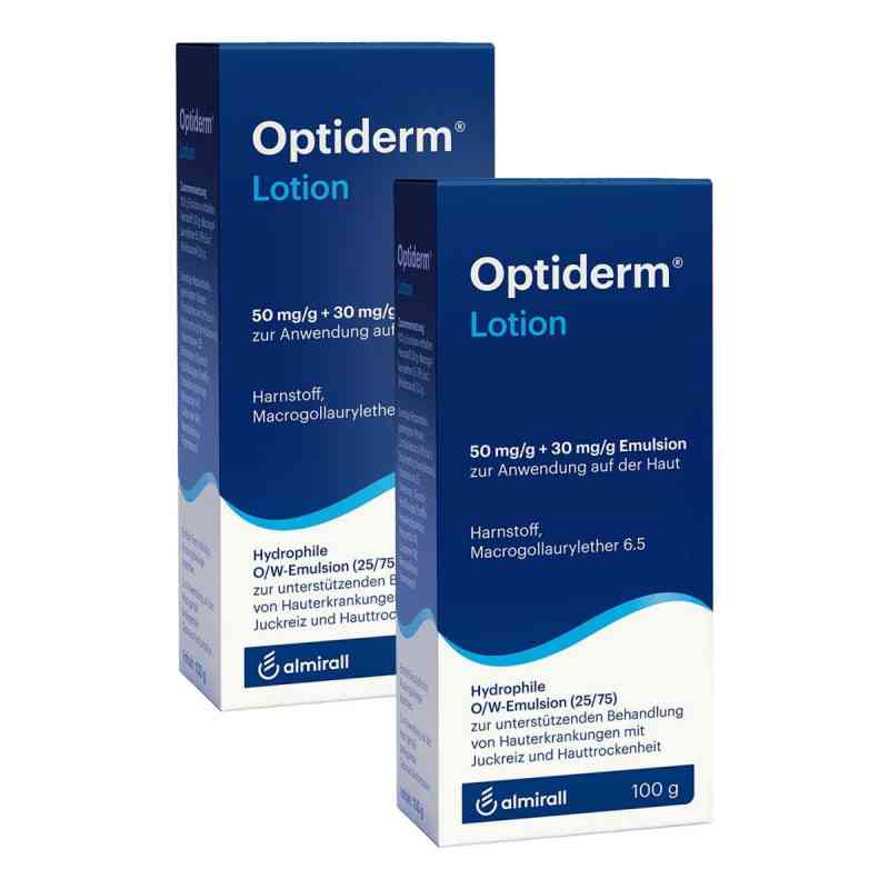 Optiderm Lotion 2x100 g von ALMIRALL HERMAL GmbH PZN 08105445