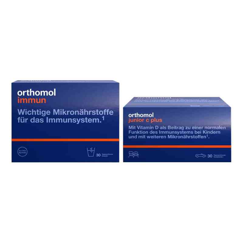 Orthomol Immun Granulat + Orthomol junior C plus 2x30 stk von  PZN 08102370