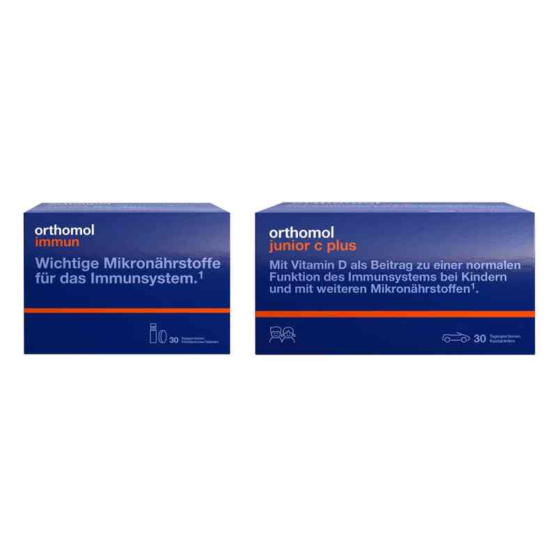 Orthomol Immun Trinkfläschchen + Orthomol junior C + Waldfrucht 2x30 stk von Orthomol pharmazeutische PZN 08102368