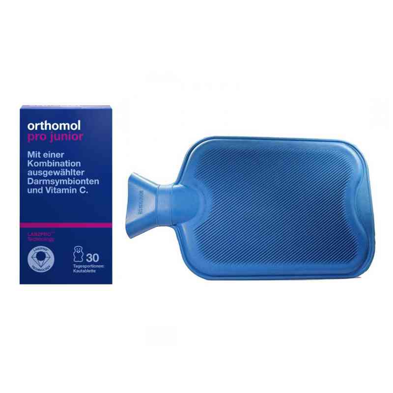 Orthomol Pro junior Kautablette Erdbeere 30 Stk. + Wärmflasche 1 Pck von  PZN 08102416