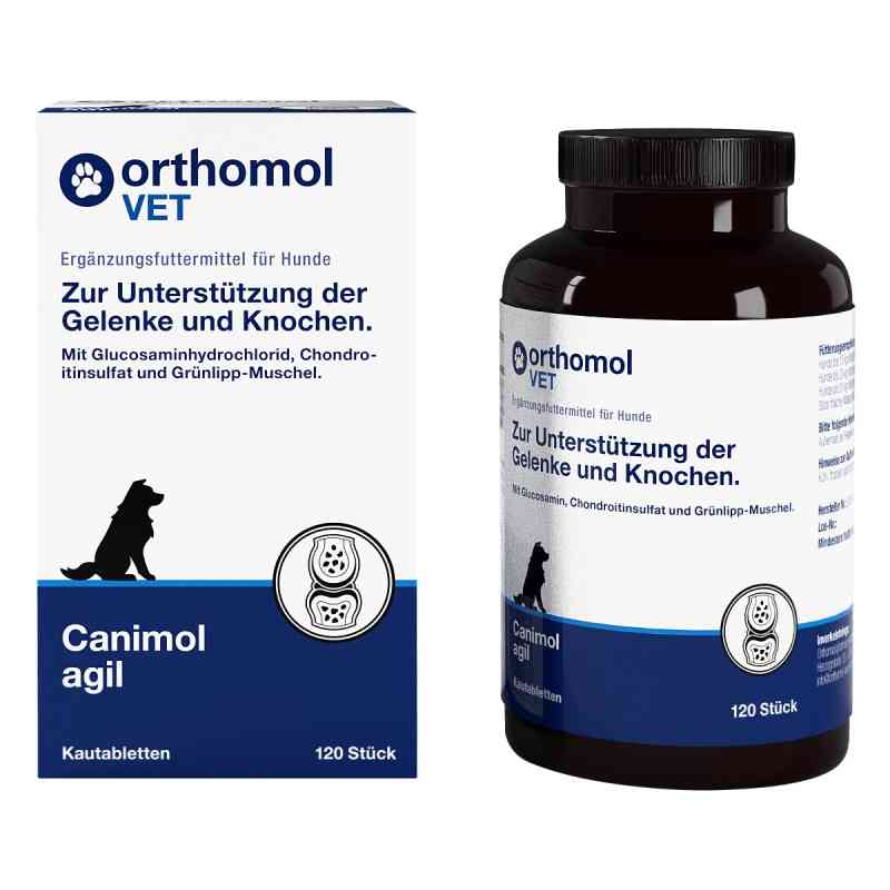 Orthomol Vet Canimol Agil Kautabletten für Hunde 120 stk von Orthomol pharmazeutische PZN 18723153