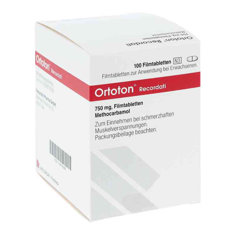 Ortoton® Recordati 750 mg Filmtabletten 100 stk von Recordati Pharma GmbH PZN 13914368