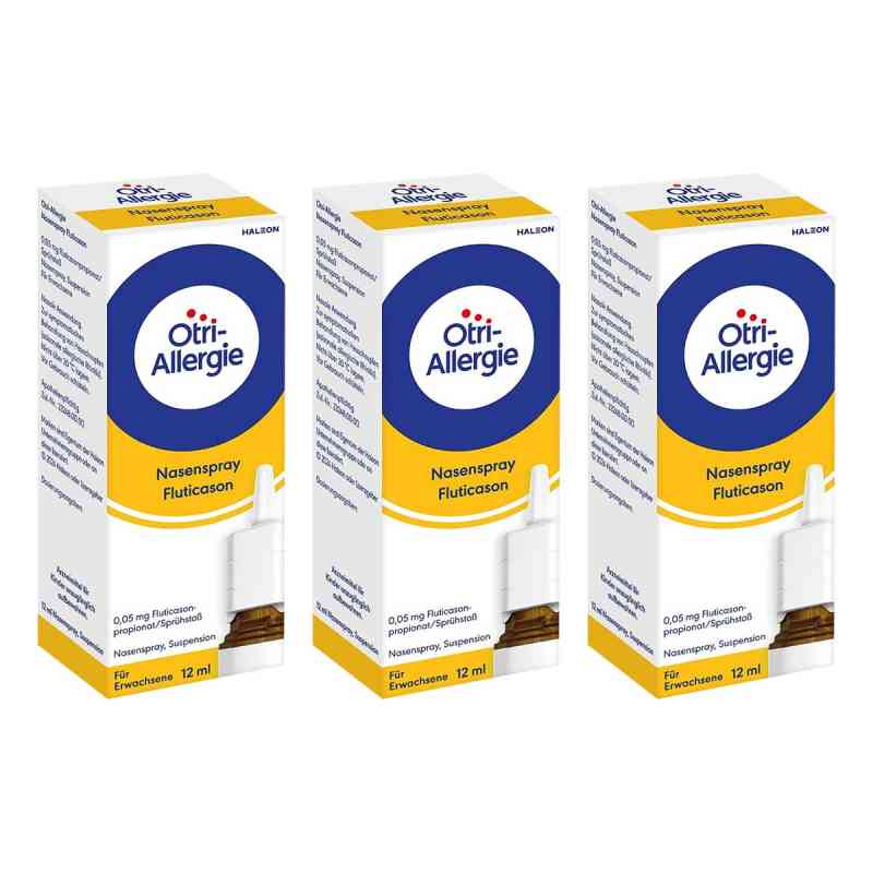 Otri-Allergie Nasenspray Fluticason (ca. 120 Sprühstöße) 3x12 ml von Haleon Germany GmbH PZN 08104679