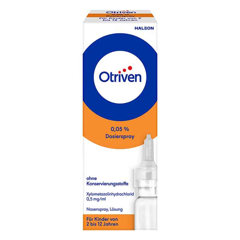 Otriven 0,05 % Nasenspray (Dosierspray) für Kinder 10 ml von Haleon Germany GmbH PZN 08444558