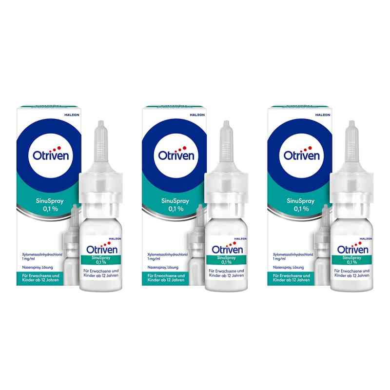 Otriven SinuSpray 0,1 % Nasenspray 3x10 ml von Haleon Germany GmbH PZN 08104719