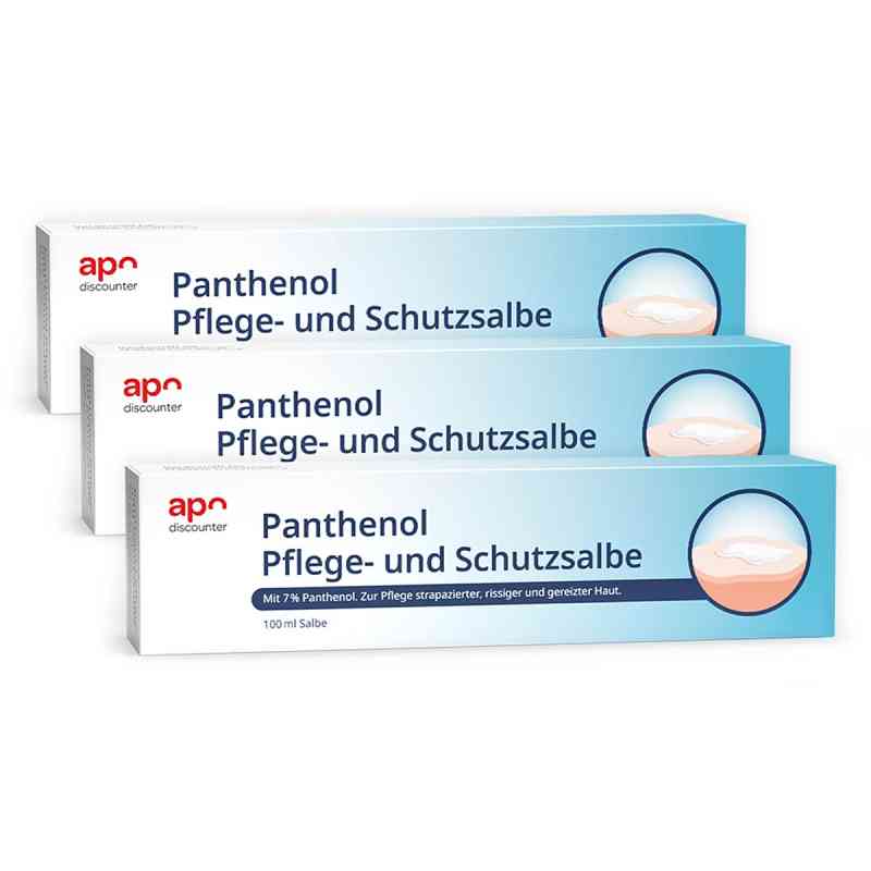 Panthenol Pflege- und Schutzsalbe von apodiscounter 3x100 ml von apo.com Group GmbH PZN 08102170