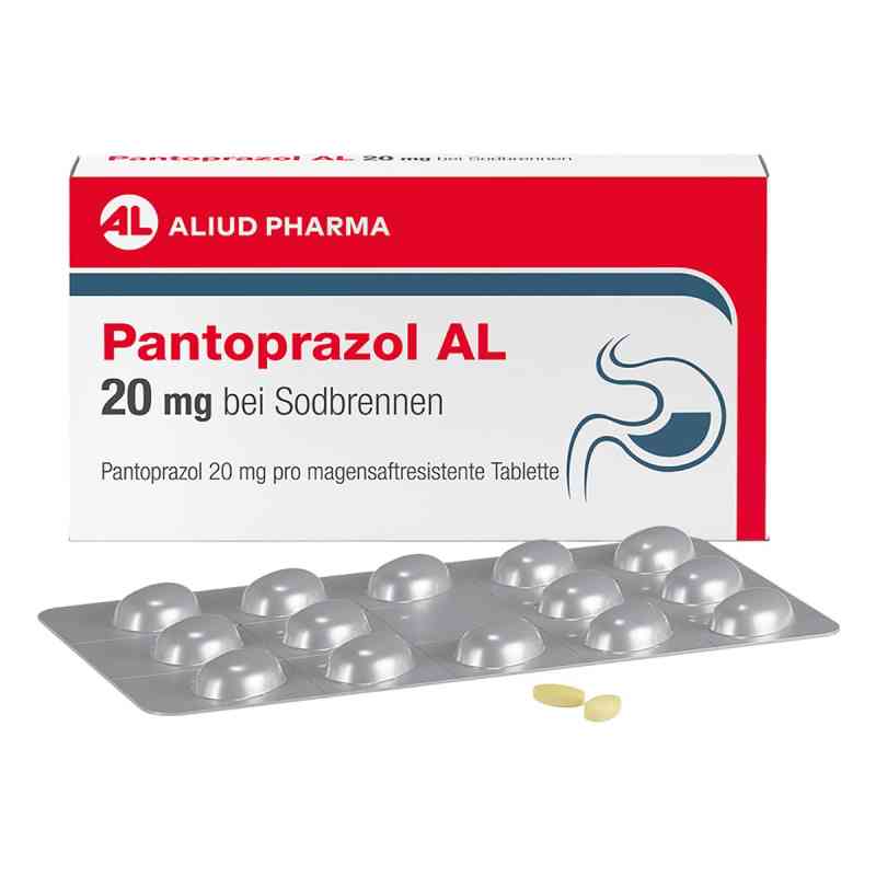 Pantoprazol AL 20 mg bei Sodbrennen 14 stk von ALIUD Pharma GmbH PZN 05883671