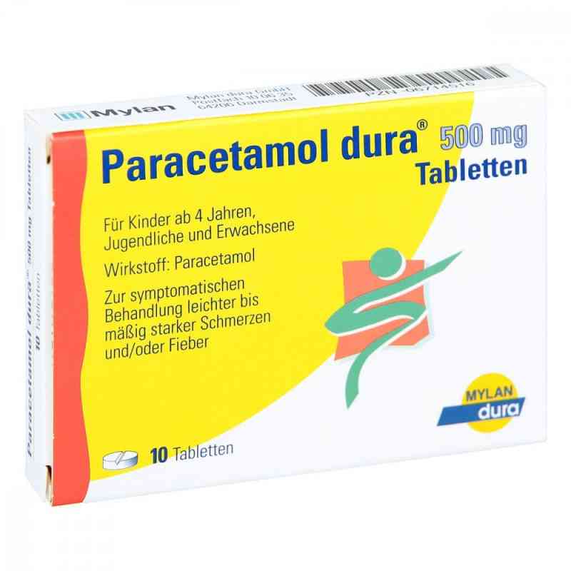 Paracetamol dura 500mg 10 stk von Viatris Healthcare GmbH PZN 06714516