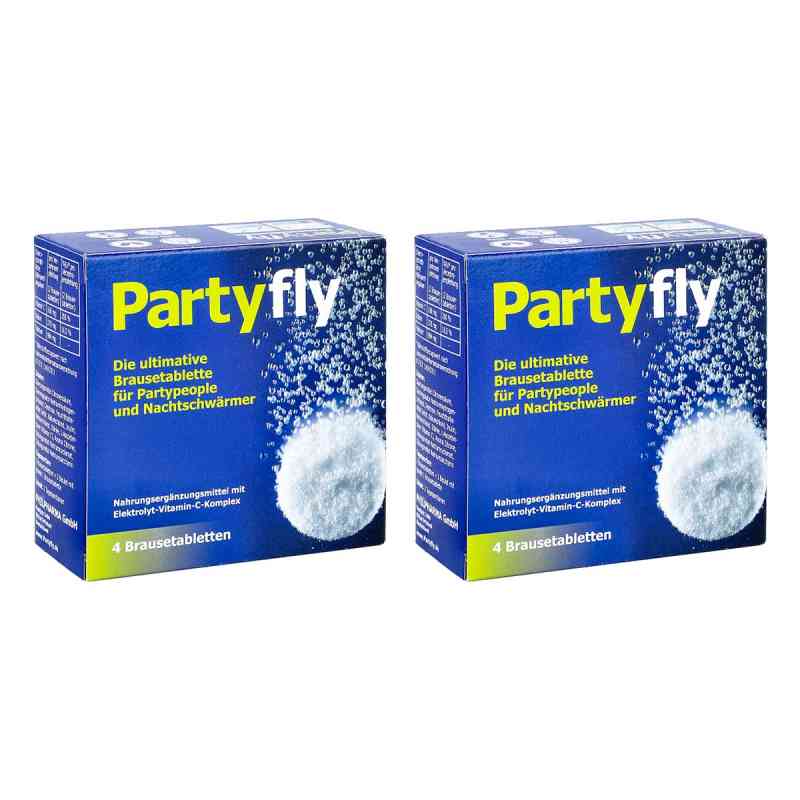 Partyfly Brausetabletten 2x4 stk von PHILPHARMA GmbH PZN 08106138