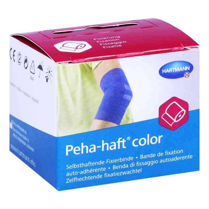 Peha-haft Color Fixierbinde latexf. 4 cm x 4 m blau 1 stk von PAUL HARTMANN AG PZN 11124892