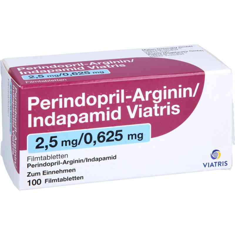 Perindopril-arginin/indapam.viat.2,5mg/0,625mg Fta 100 stk von Viatris Healthcare GmbH PZN 18364754