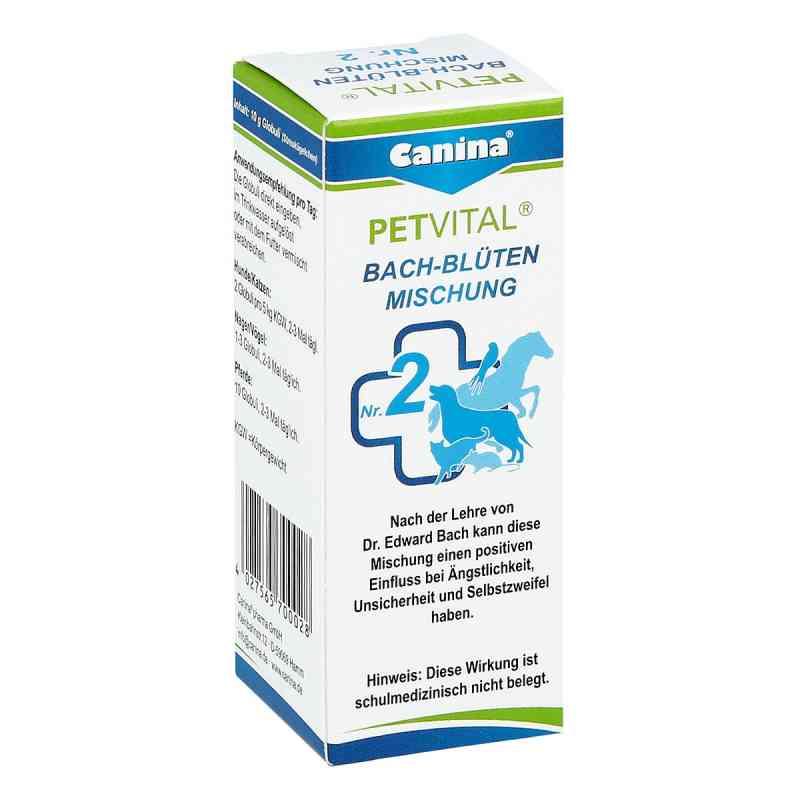 Petvital Bachblüten Nummer 2 Globuli veterinär 10 g von Canina pharma GmbH PZN 10528541