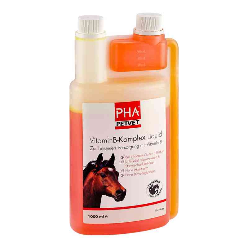 PHA Vitamin B Komplex Liquid für Pferde 1000 ml von PetVet GmbH PZN 09670848